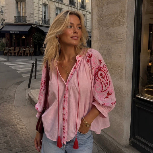 Michelle Blouse Rose