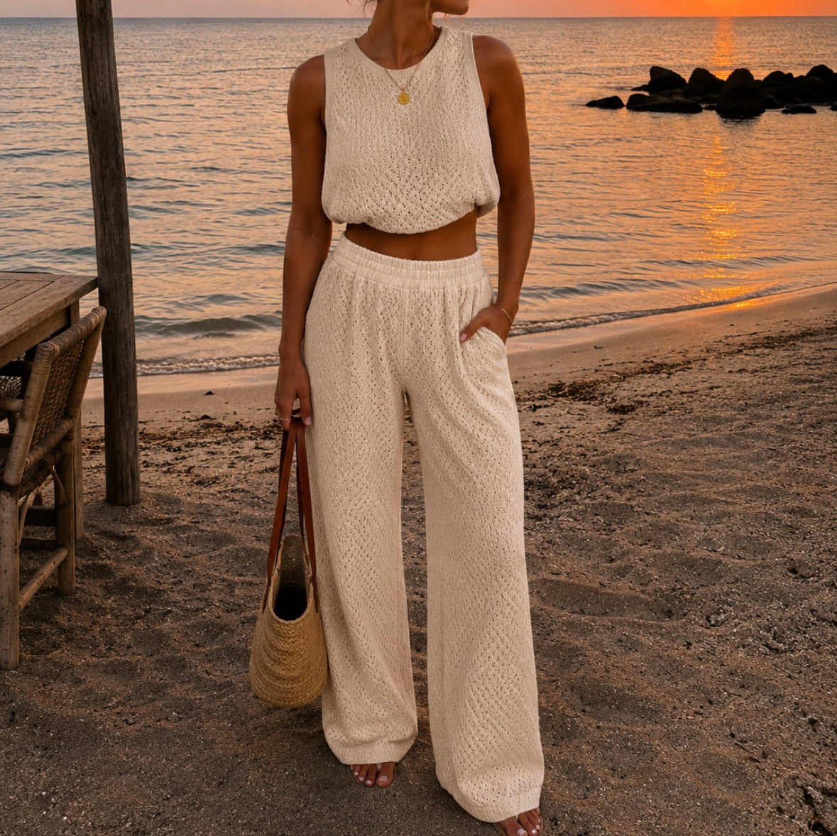 Moonlight Jumpsuit Beige
