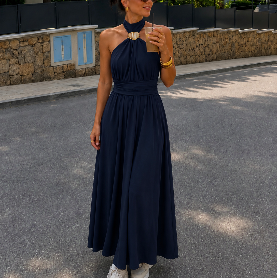 Valentina Dress Navy