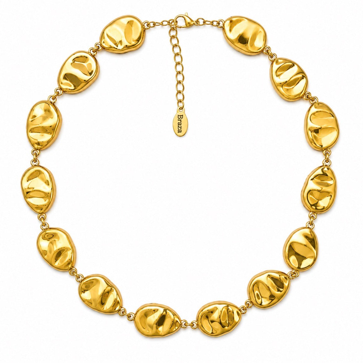 Rock Necklace Gold