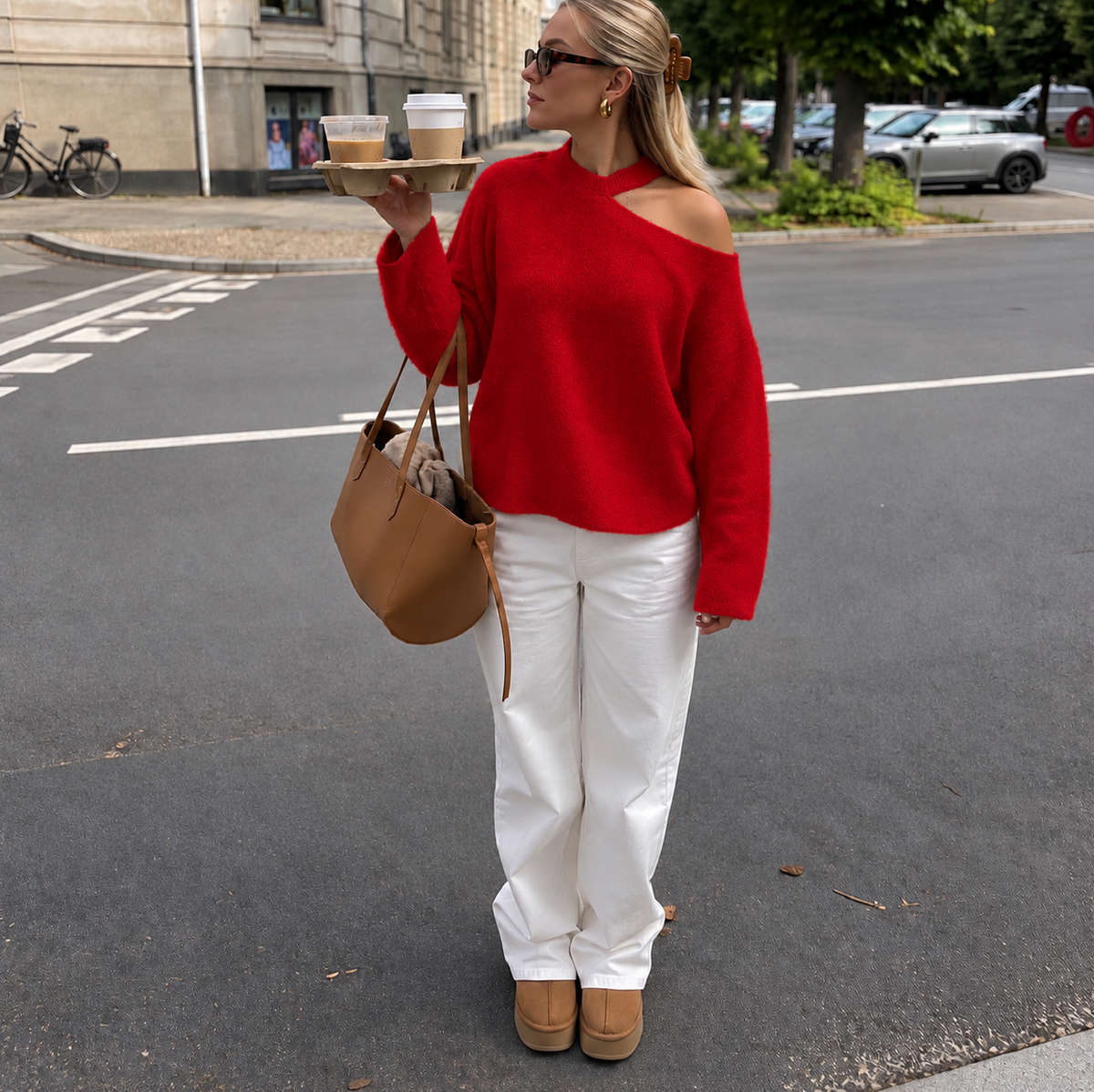 Sofia Sweater Red