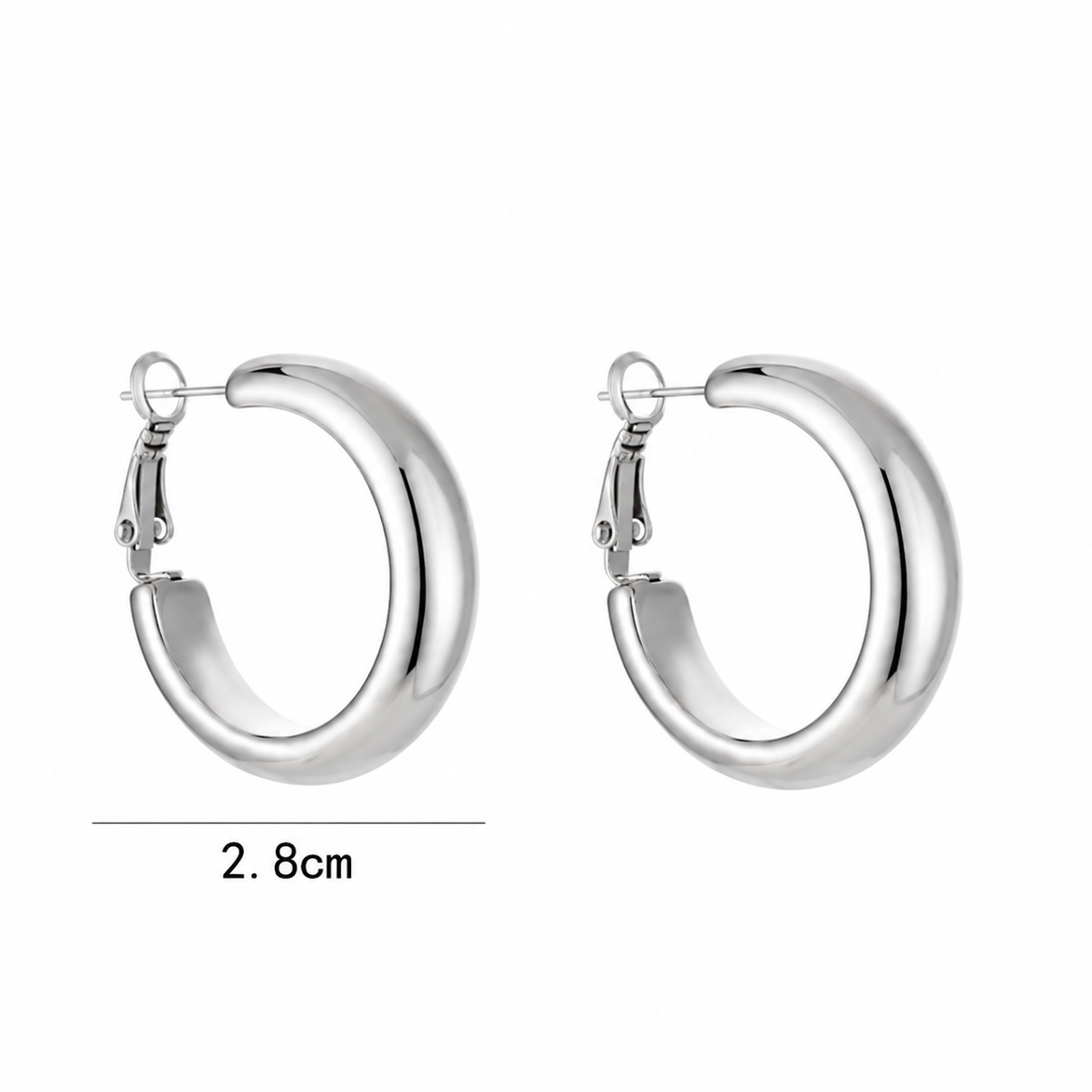 Elisa Hoops Silver