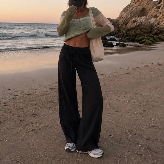 Lula Linen Pants Black (Tall Proof)