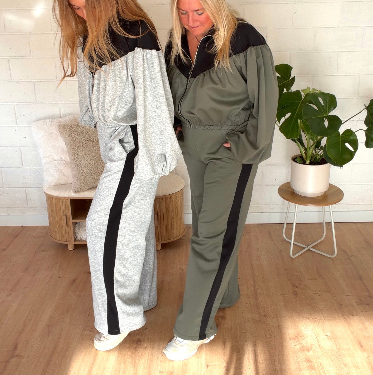 Maybel Comfy Set Grey & Black