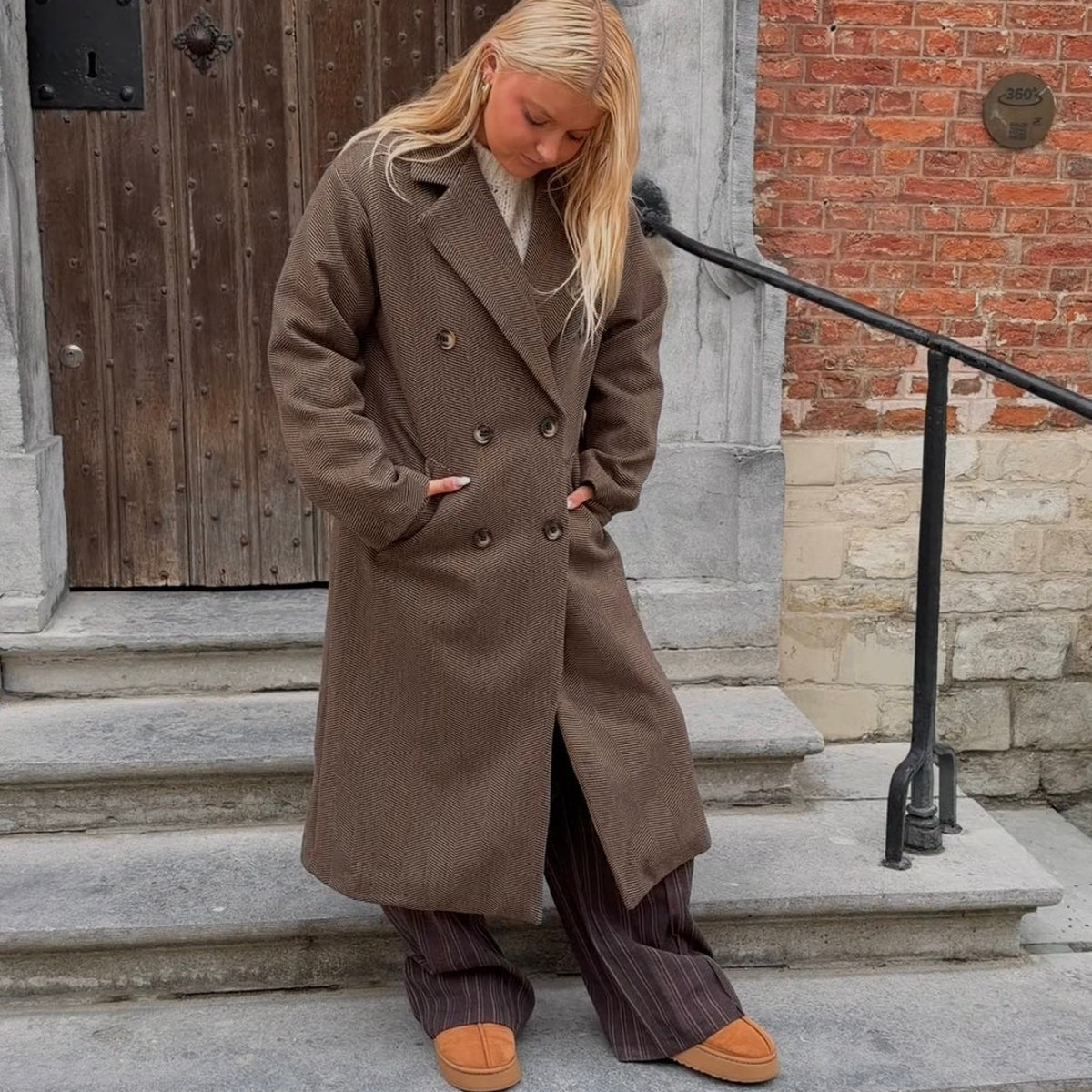 Chloé Long Coat Brown