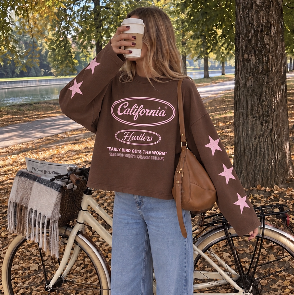 California Star Longsleeve Brown