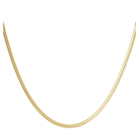 Plate Necklace Gold