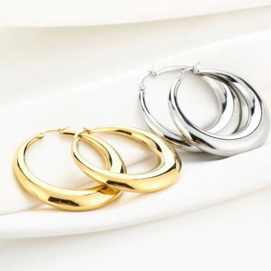 Ino Hoops silver