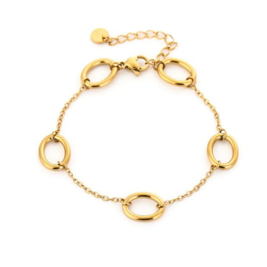 Multi Hoop Bracelet Gold