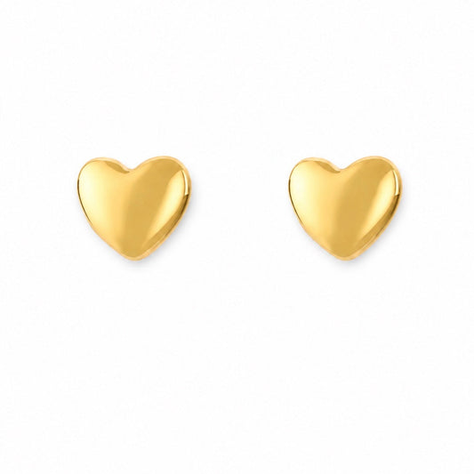 Mini Hearts Earstuds Gold