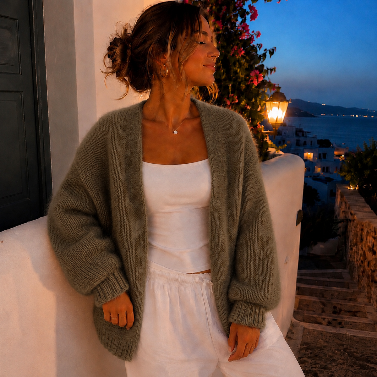 Millie Vest Dark Khaki