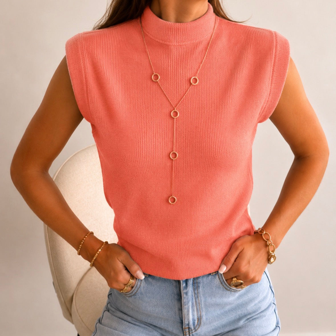 Iris Top Coral