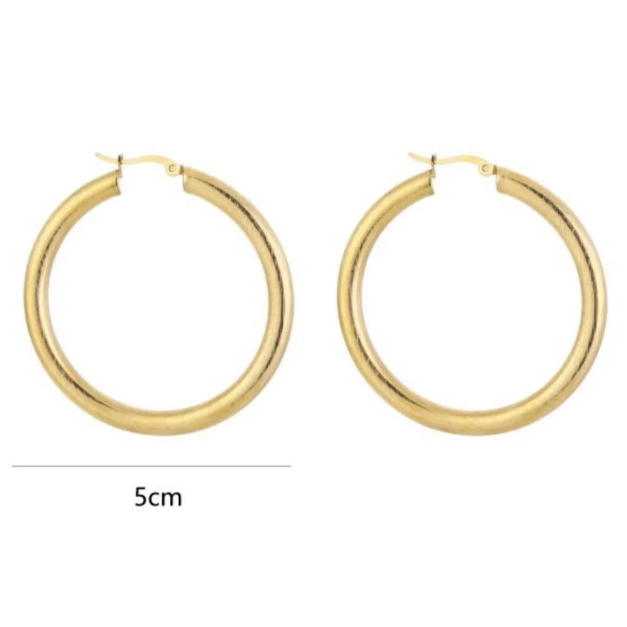 Glory Hoops Earrings Gold