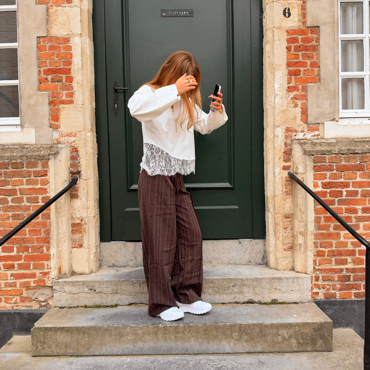 Emma Wide Leg Pants Brown