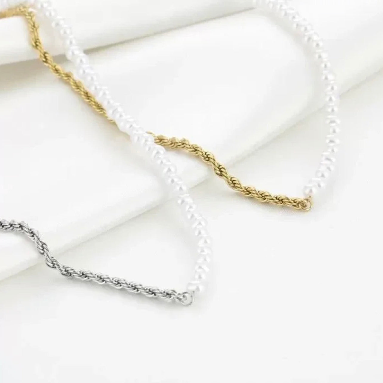 Double Necklace Silver