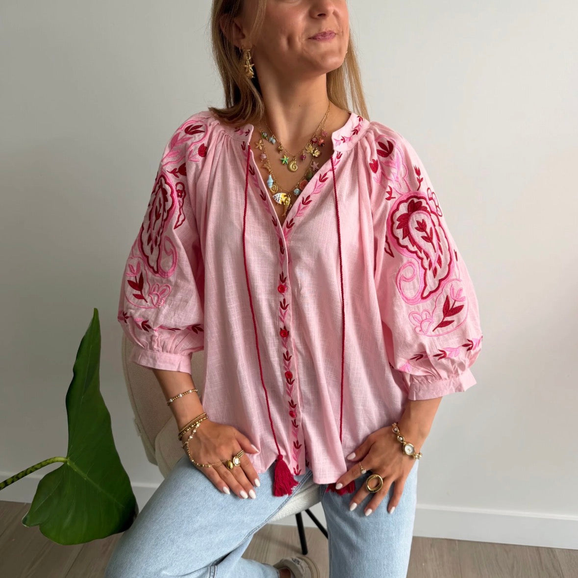 Michelle Blouse Rose