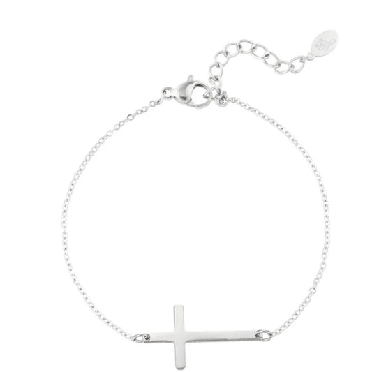 Cross Bracelet Silver