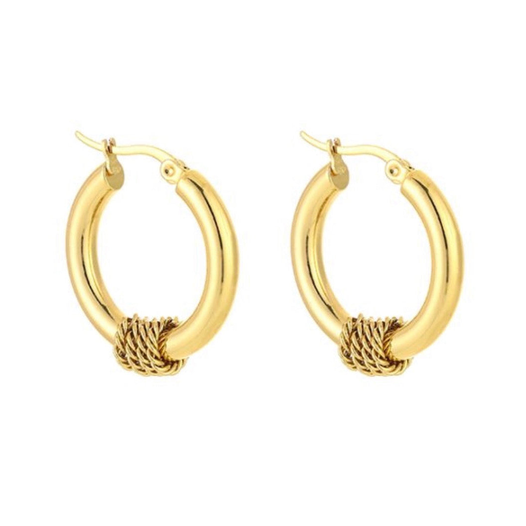 Ella Hoop Earrings Gold