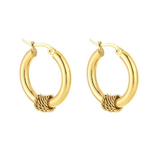 Ella Hoop Earrings Gold