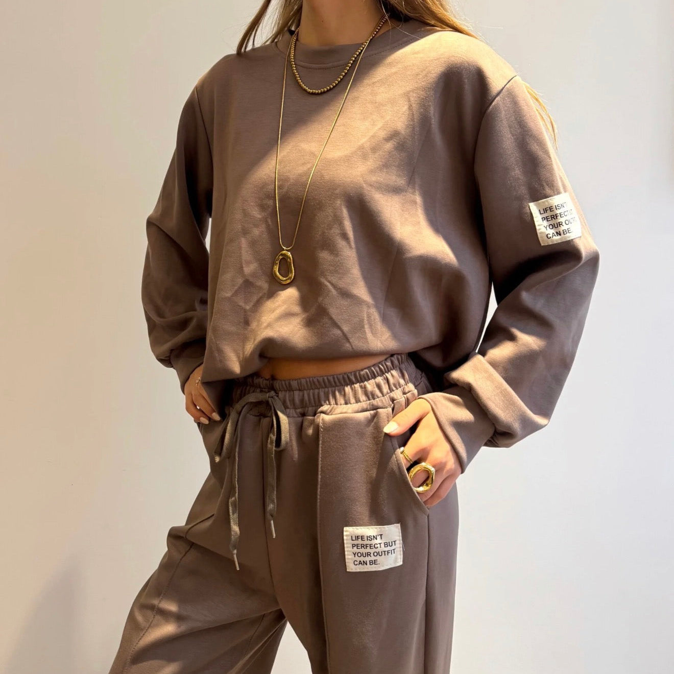 Michelle Comfy Set Taupe