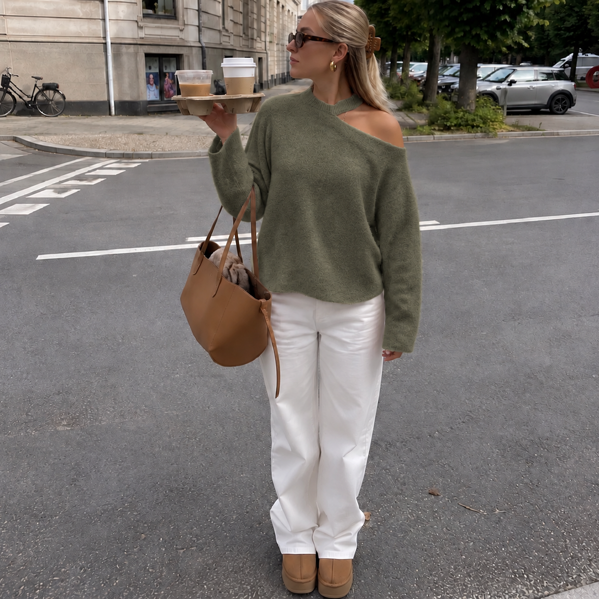 Sofia Sweater Light Kaki