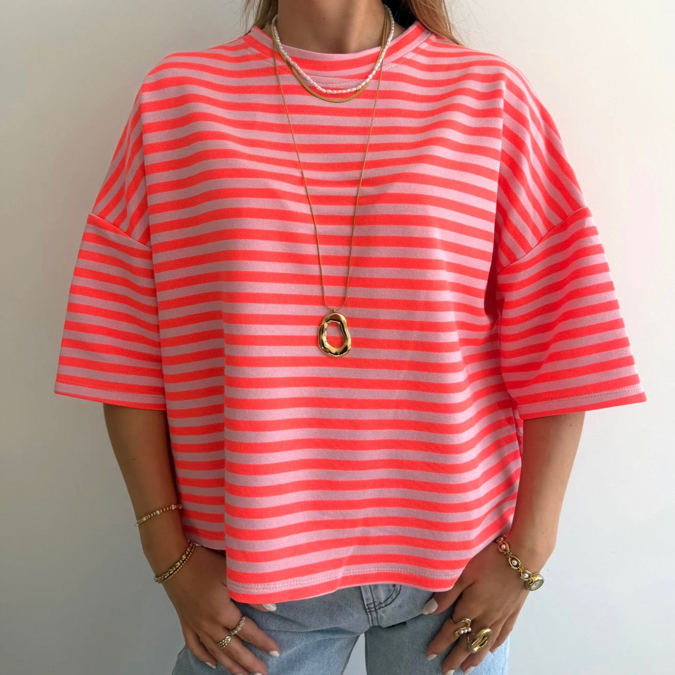 Eloise Striped T-shirt Orange