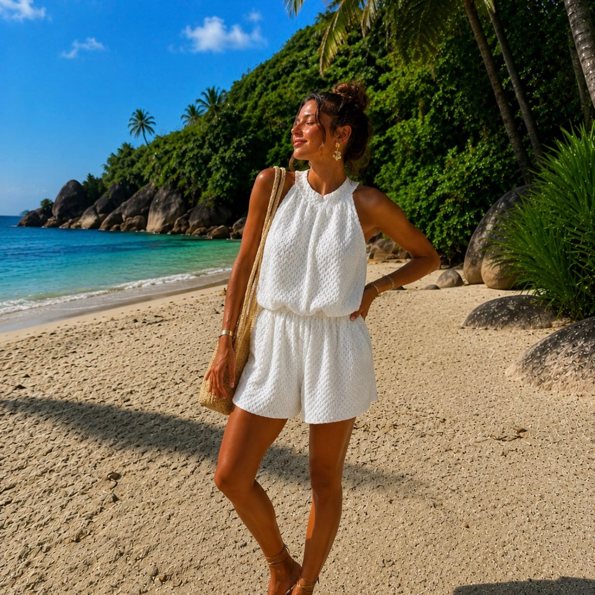 Romy Jumpsuit  White