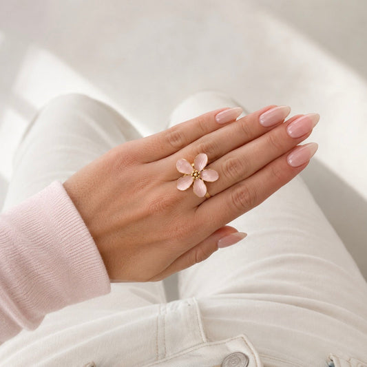 Big Flower Ring Rose