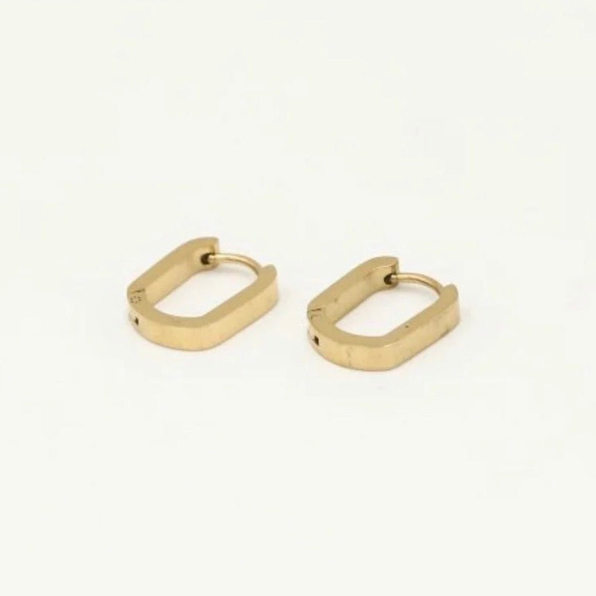 Mini Oval Hoops Gold