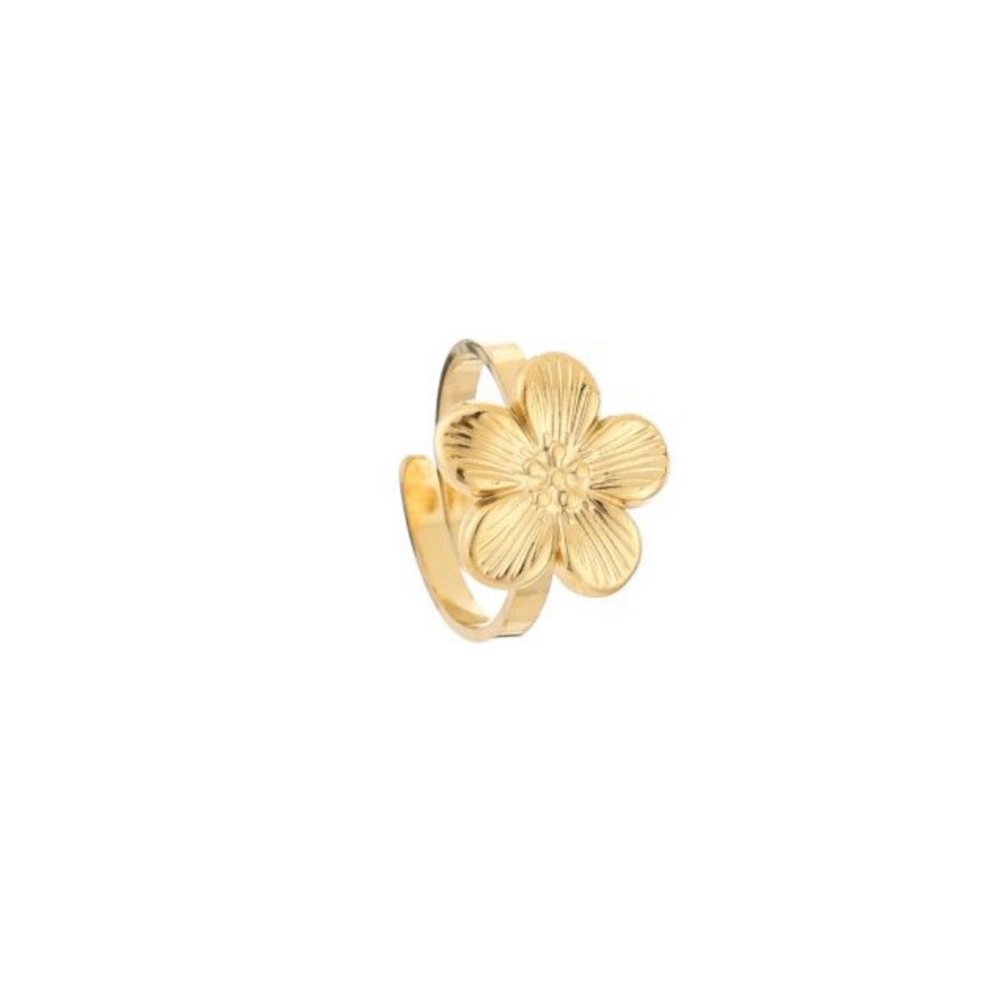 Lotus Flower Ring Gold