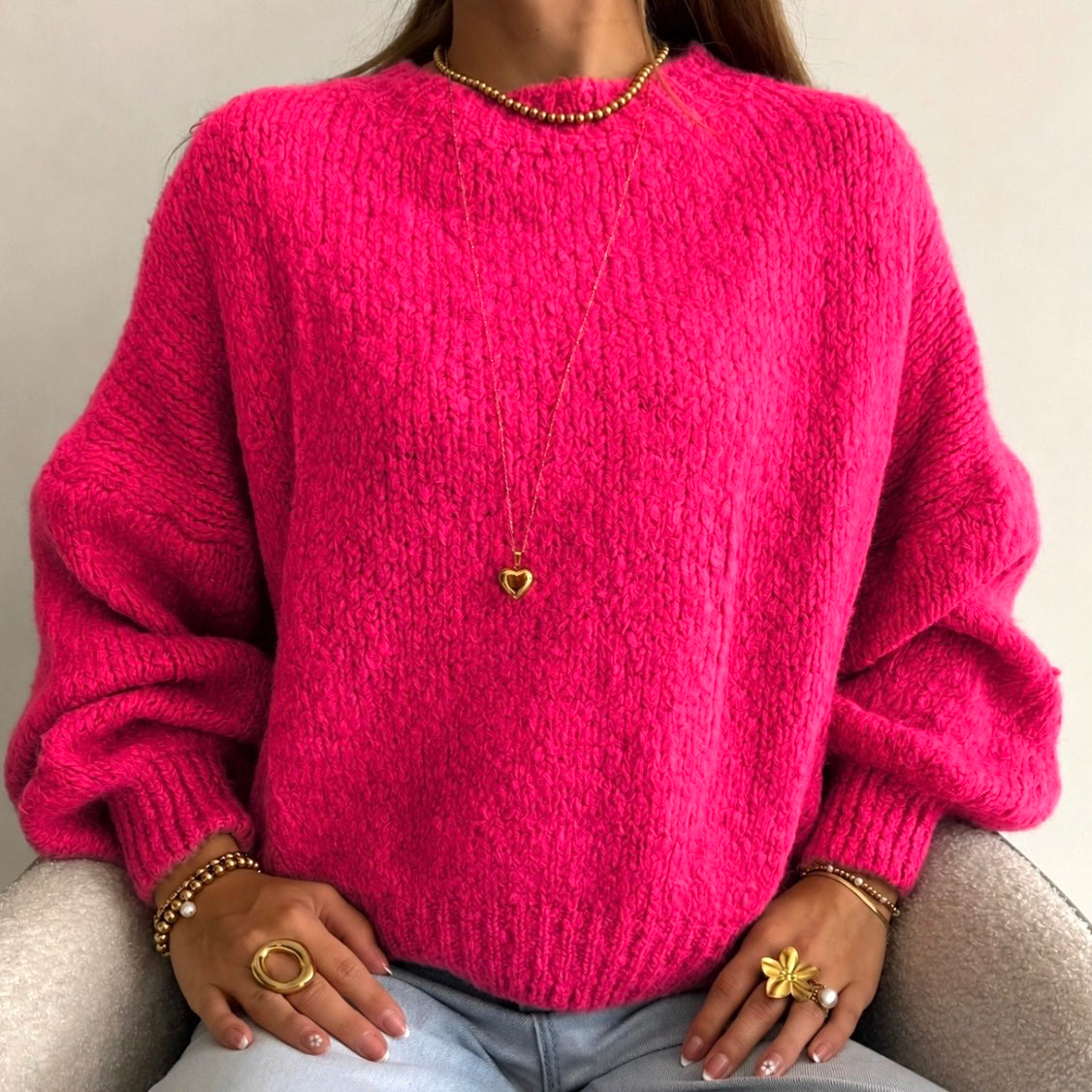 Millie Sweater Fuchsia