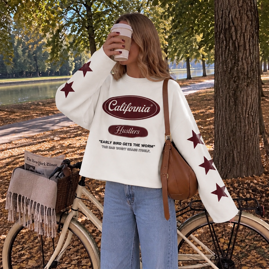 California Star Longsleeve White
