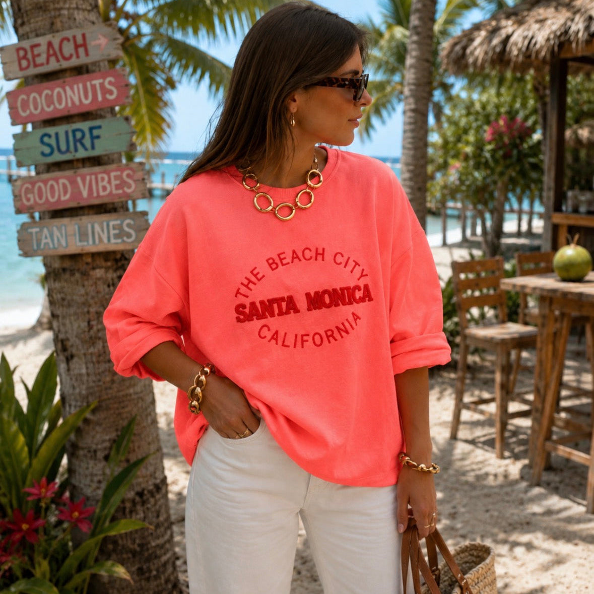 Santa Monica T-shirt Orange