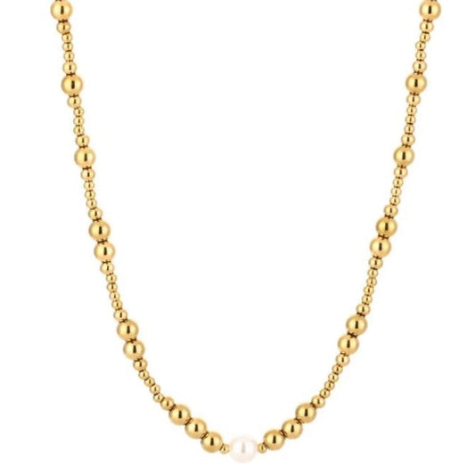 Anna Pearls Necklace Gold