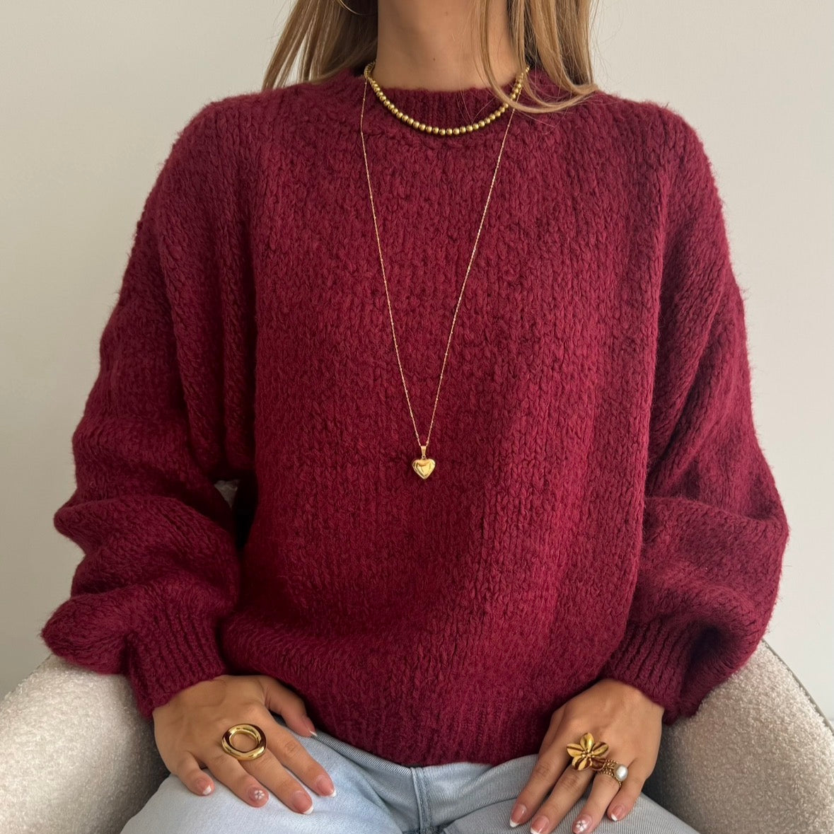 Millie Sweater Bordeaux