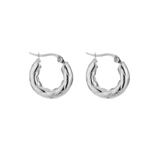 Gravy Medium Hoops Silver