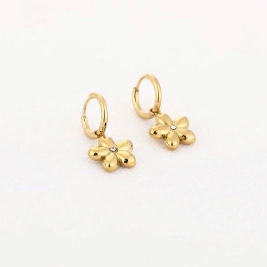Little Flower Earrings Gold