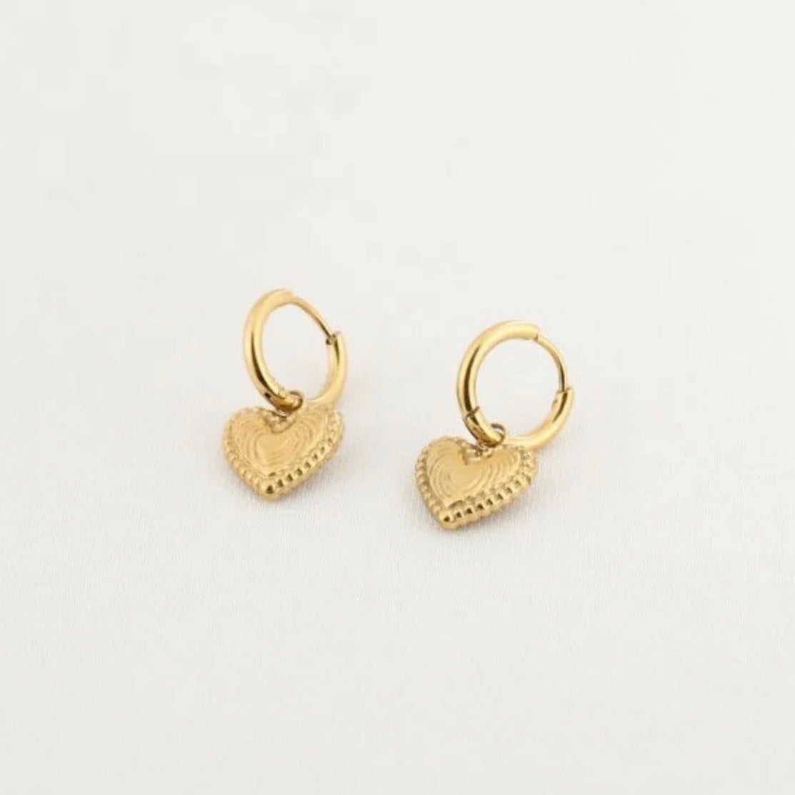 Little Heart Earrings Gold