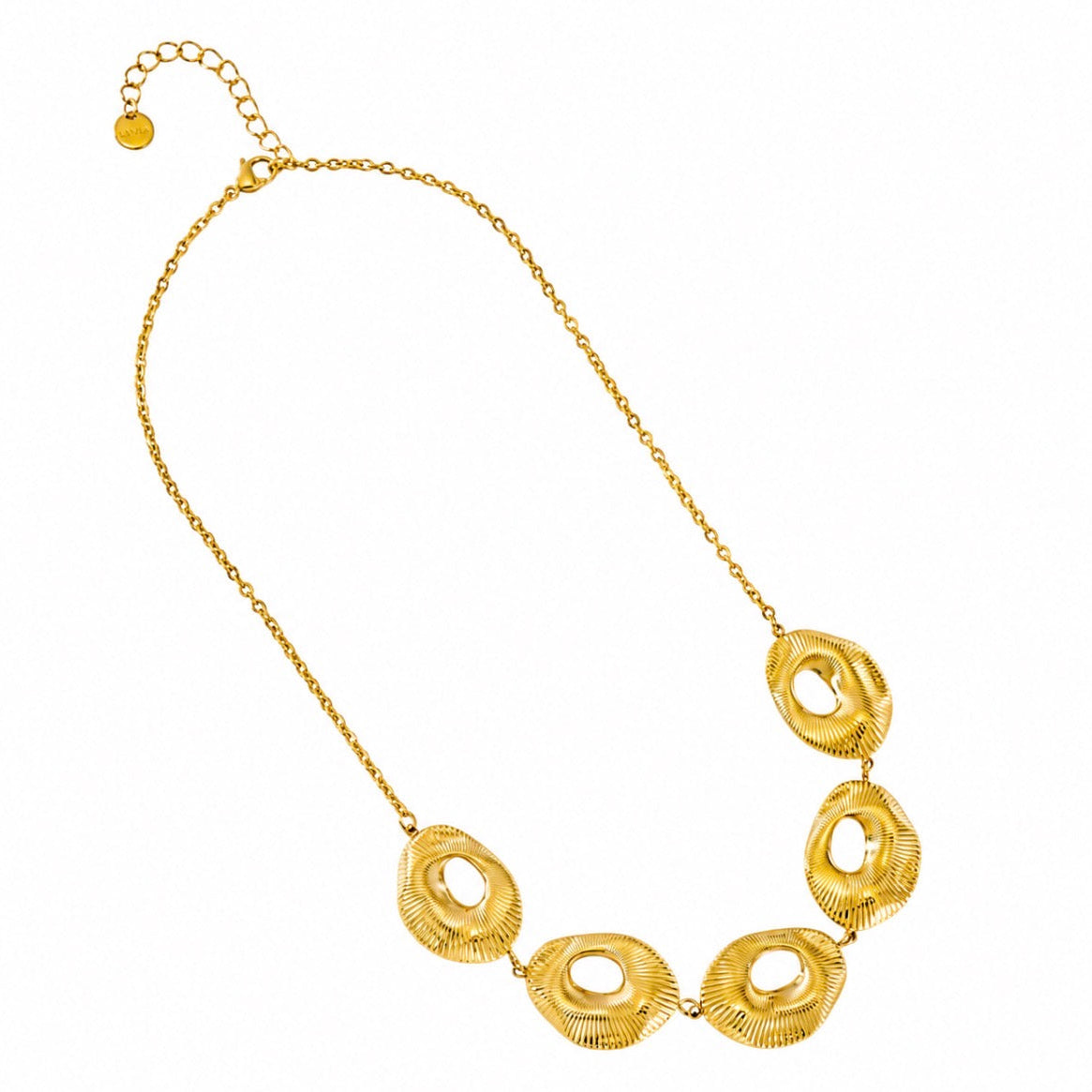Pola Hoop Necklace Gold