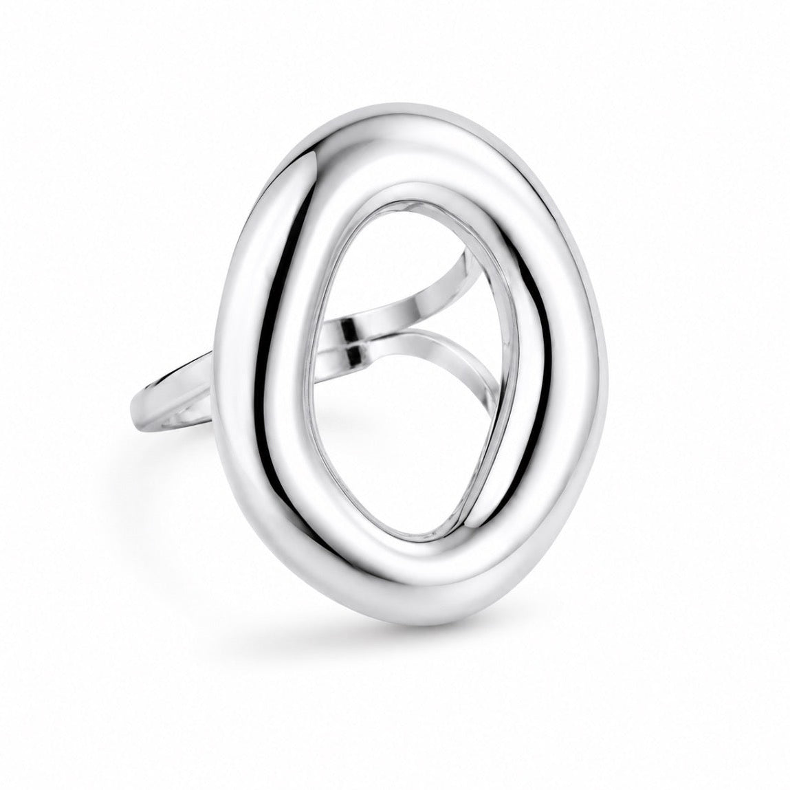 Grace Hoop Ring Silver