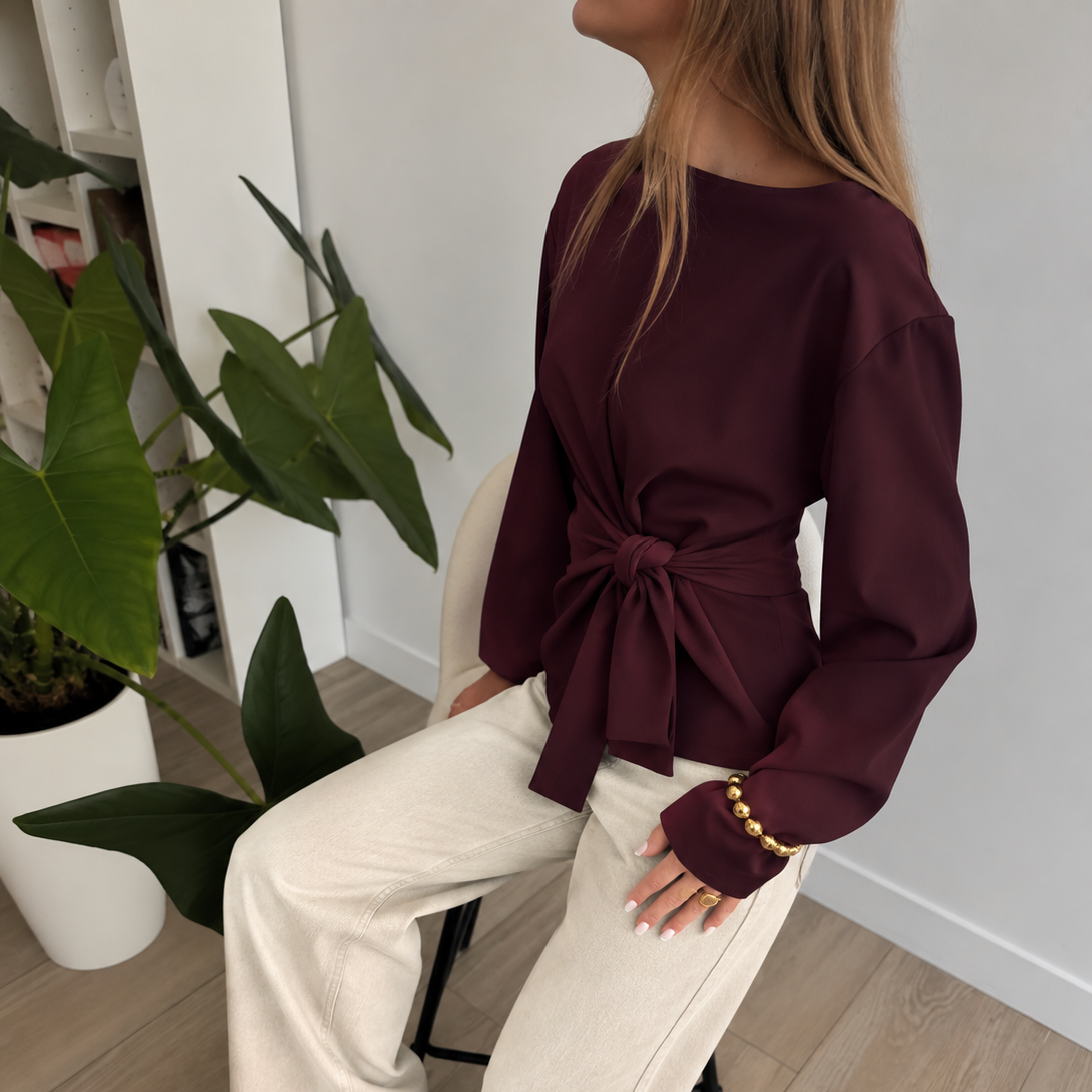 Selina Blouse Bordeaux