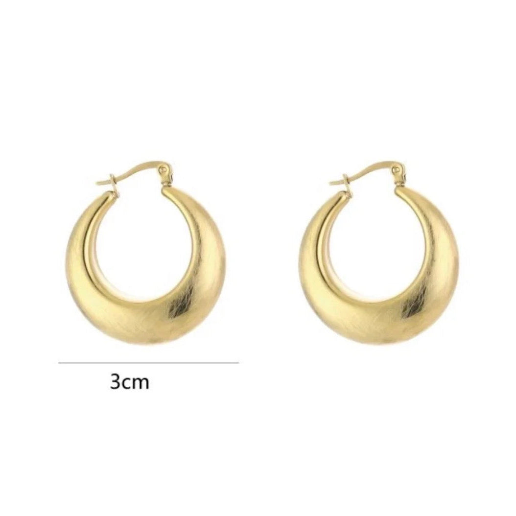 Royal Hoops Earrings Gold