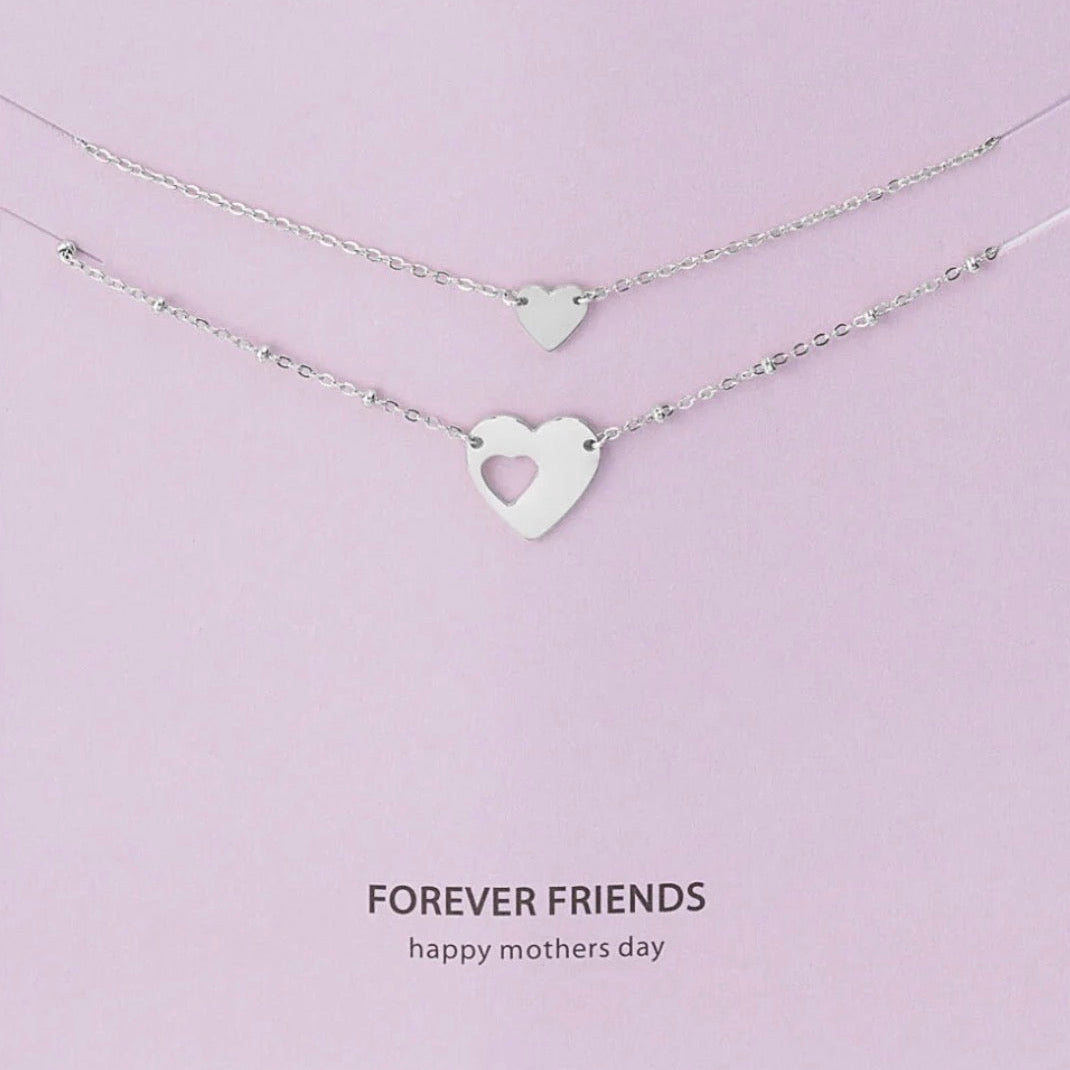 2x Love Bracelet Silver