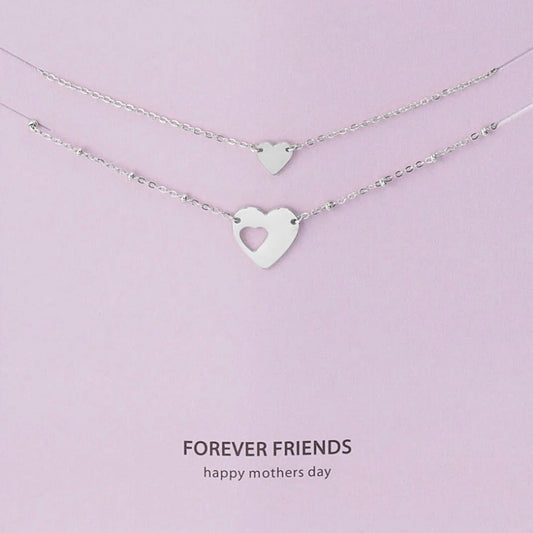 2x Love Bracelet Silver