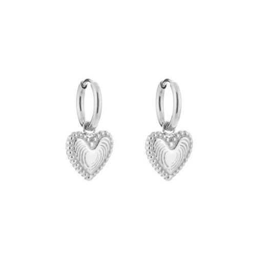 Little Heart Earrings Silver