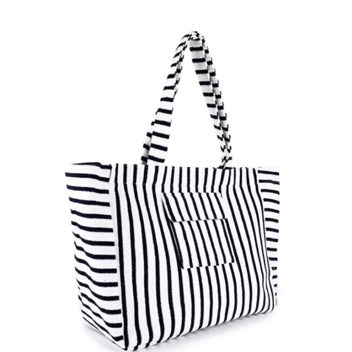 Beach Bag Blue & White