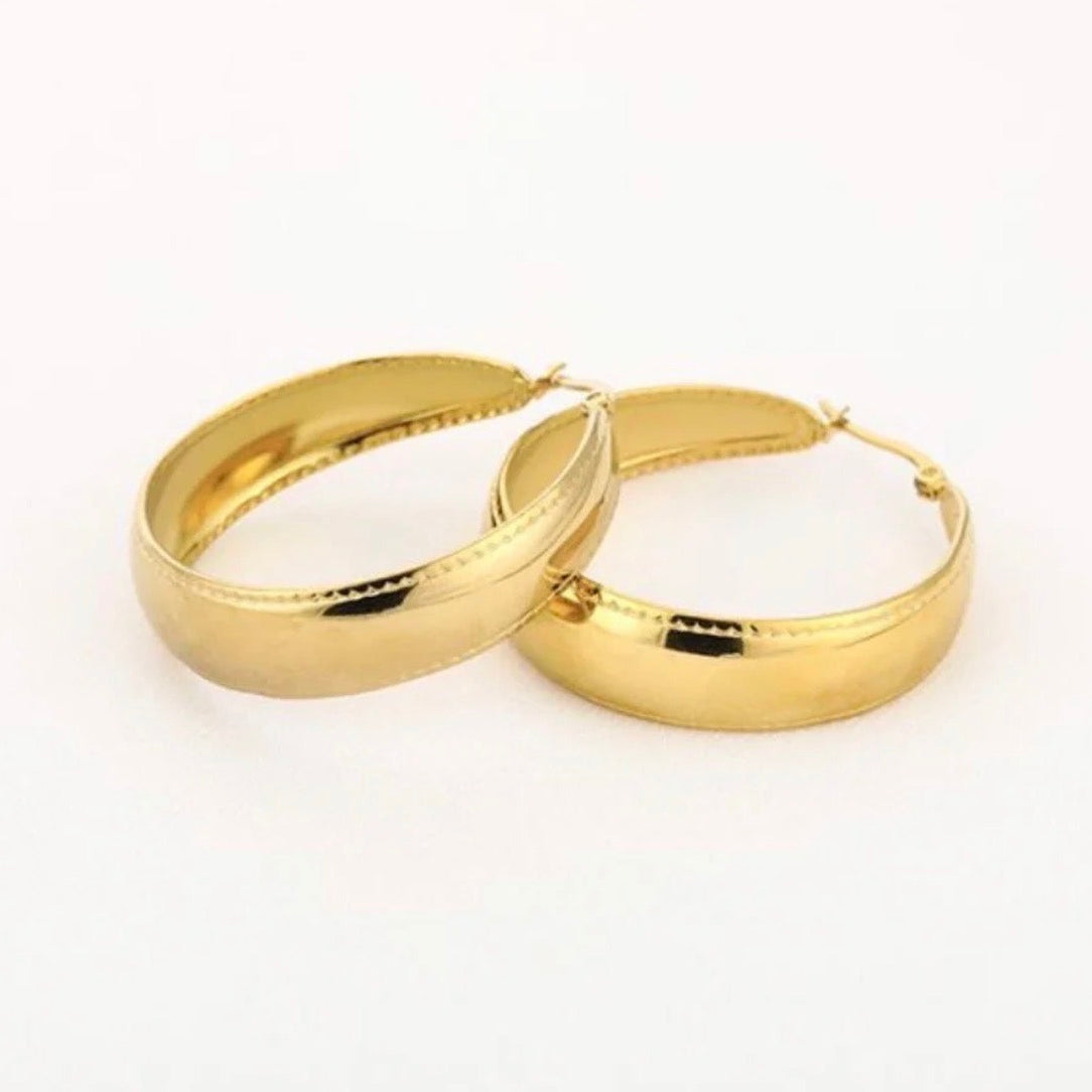 Elegant Hoops Gold