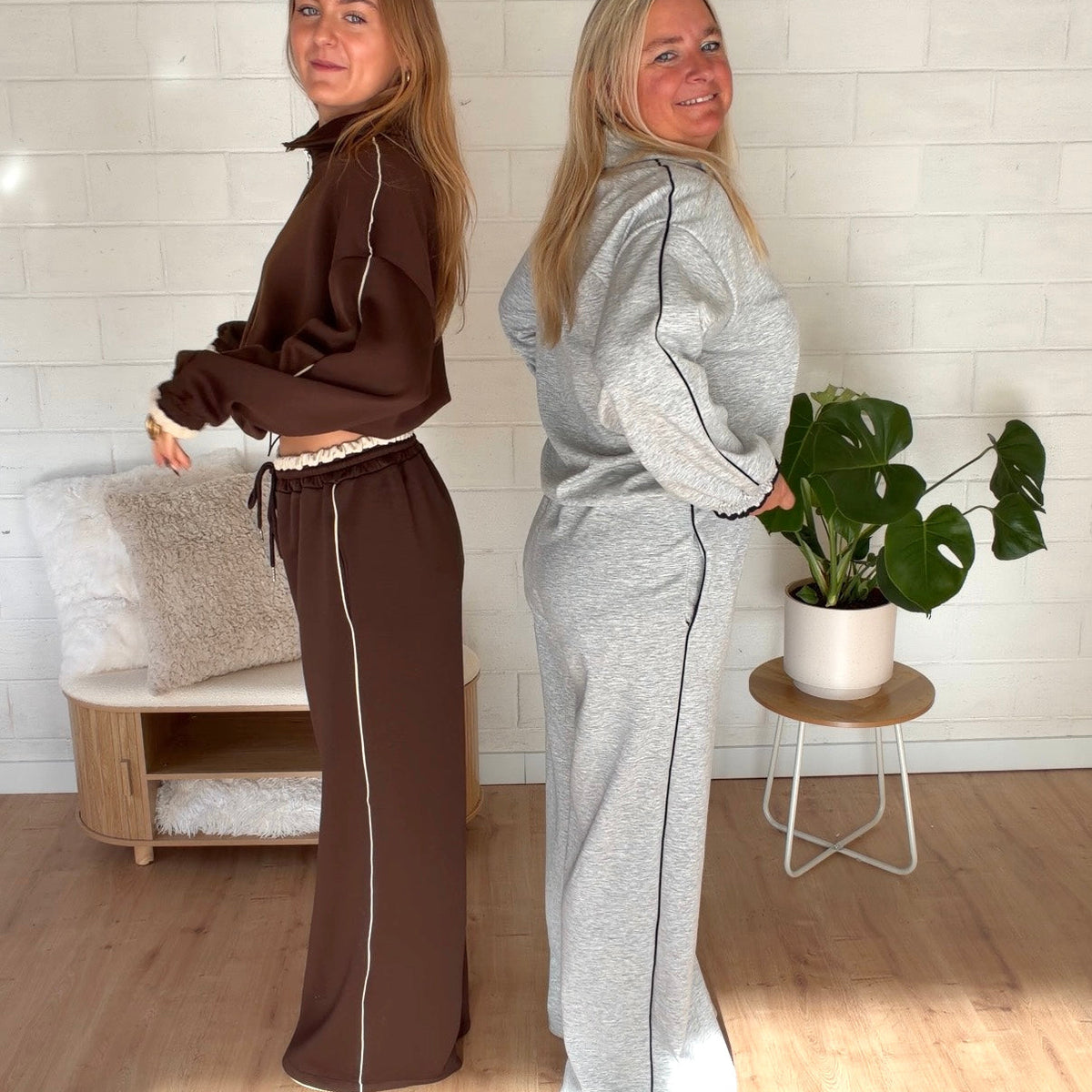 Maëlle Comfy Set Grey & Navy