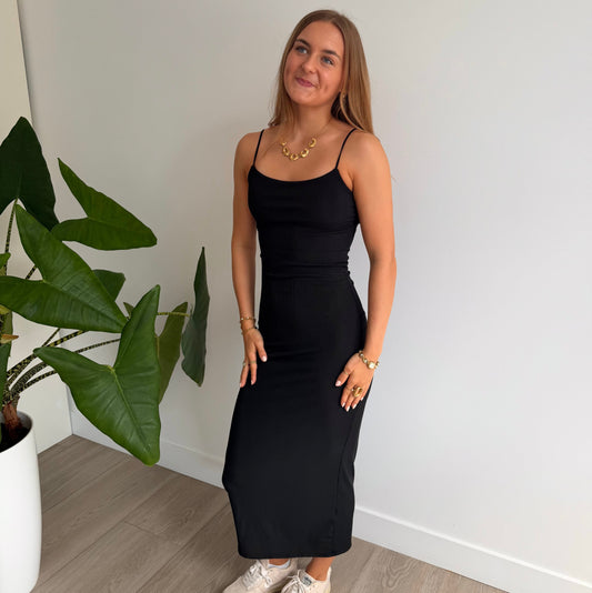 Santorini Dress Black