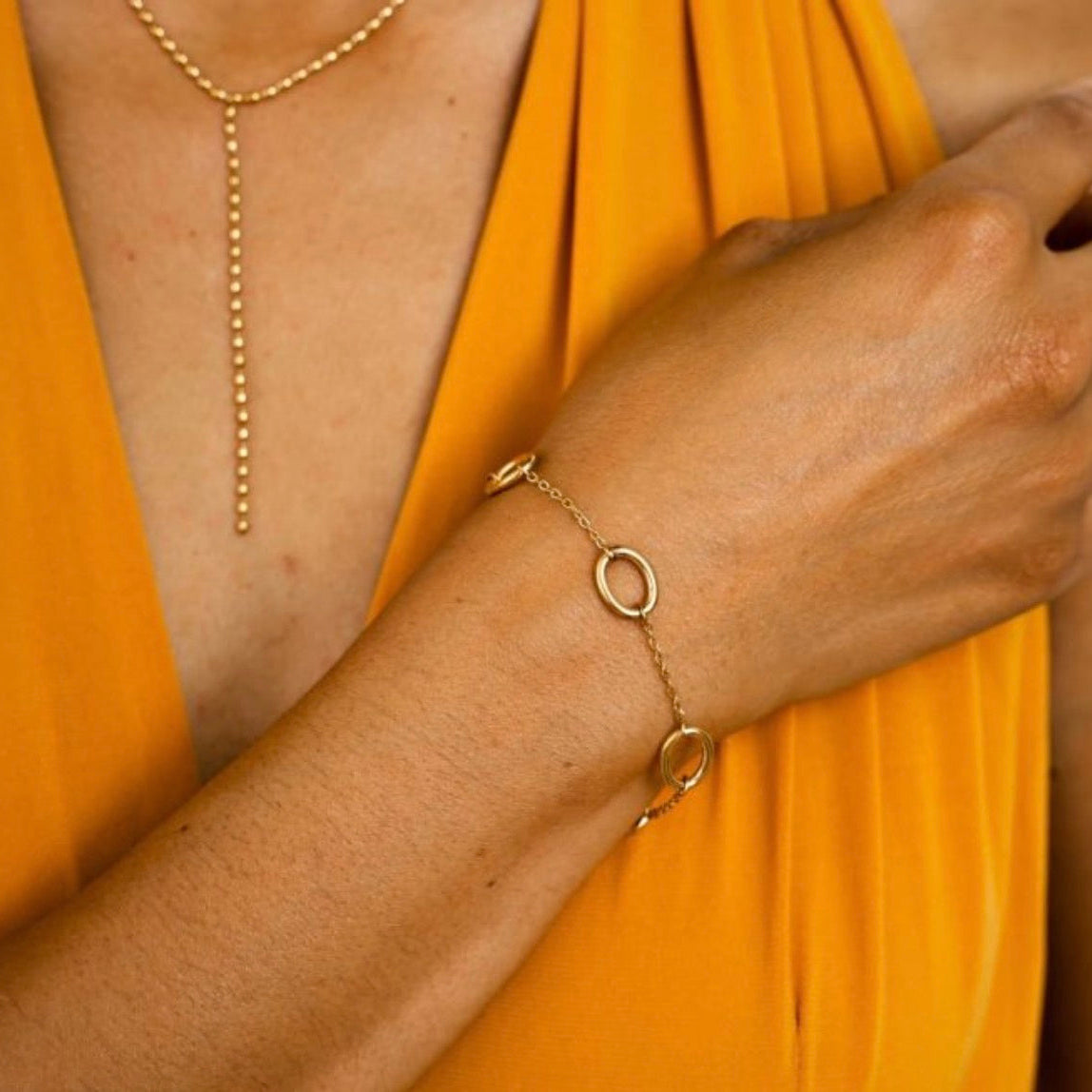 Multi Hoop Bracelet Gold